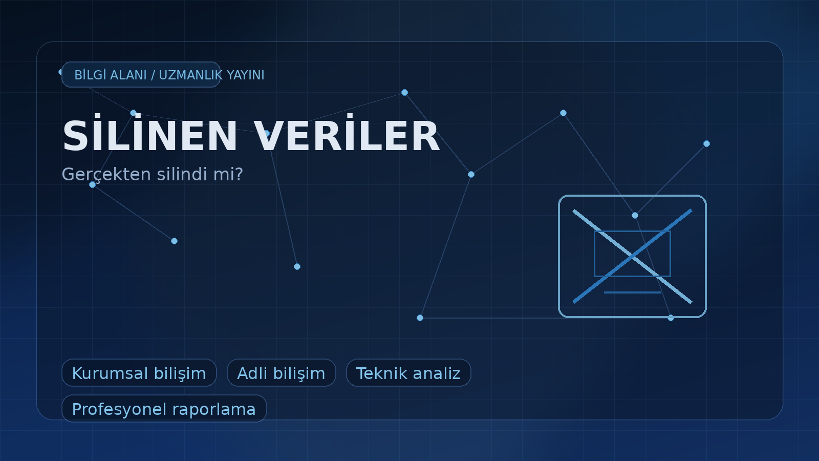 Silinen Veriler Gerçekten Silinir mi? SSD, Telefon, Bilgisayar ve Bulut Sistemlerde Teknik Gerçekler