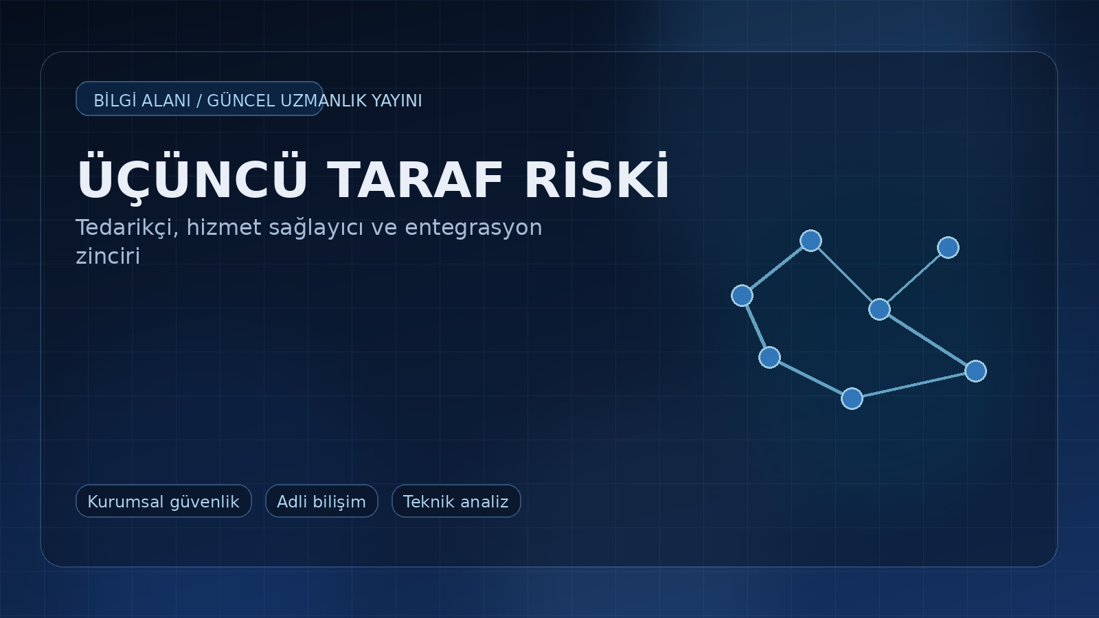 Üçüncü Taraf Kaynaklı Veri İhlali Riski Neden Büyüyor? Tedarikçi, Hizmet Sağlayıcı ve Entegrasyon Zinciri Üzerinden Teknik Bakış